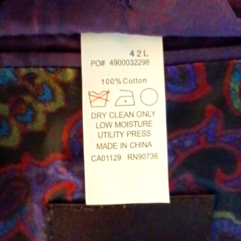 NEIMAN MARCUS Dark Olive Green Velvet Blazer, 42L - Picture 13 of 13